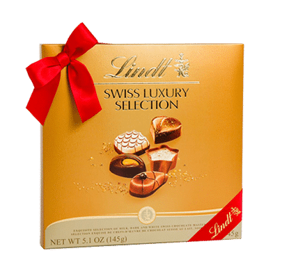 Boîte-cadeau Pralinés assortis SWISS LUXURY SELECTION de Lindt, 410g