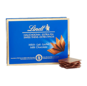 Boîte Lindt Swiss Thins Lait (125gr) – Swiss Chocolates