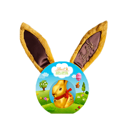 Lindt Serre-tête oreille et LAPIN OR Lait 50g