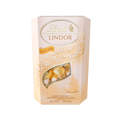 Cornet Lindor Blanc (200gr) – Swiss Chocolates