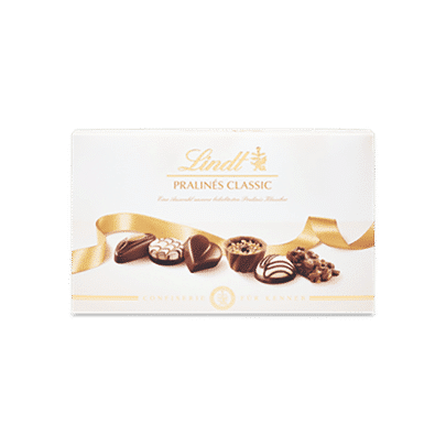 Boîte de chocolats Assortiment Petits Création Dessert Lindt, 173g